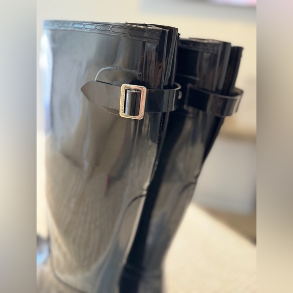 Women's Original Back Adjustable Tall Rain Boots - Glossy Black - Size 11 US - Picture 3 of 13